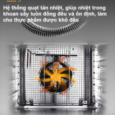 Máy sấy thực phẩm chuyên nghiệp dung tích 16.2 lít, 8 khay Thương hiệu Mỹ cao cấp Septree DBC-08A01 - Hàng Nhập Khẩu (BH 1 NĂM)