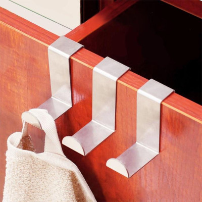 2 Móc Gài Inox Treo Đồ Hình Chữ Z, Gắn Sau Cánh Cửa Tủ, Cửa Nhà Tắm, Nhà Bếp Treo Đồ Đa Năng, Tiện Dụng, Dễ Dàng Sử Dụng. TakyHome 2016set2