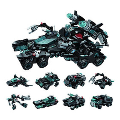 Đồ chơi -  QMAN - 1413 Bộ đồ chơi xếp hình mô hình xe chiến đấu Shadow Pulse - giao lẻ ngẫu nhiên
