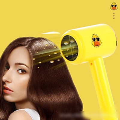 Sấy tóc mini hình  con vịt vàng , phụ kiện tóc làm đẹp không thể thiếu của chị e phụ nữ 