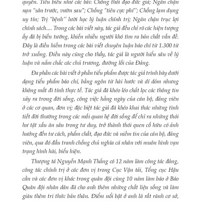 Phòng, Chống "Tự Chuyển Biến", "Tự Chuyển Hóa" (Chính Luận & Tiểu Phẩm)