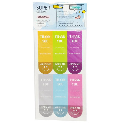 Sticker Cảm Ơn - Teenage CTE-045 (10 Tờ)