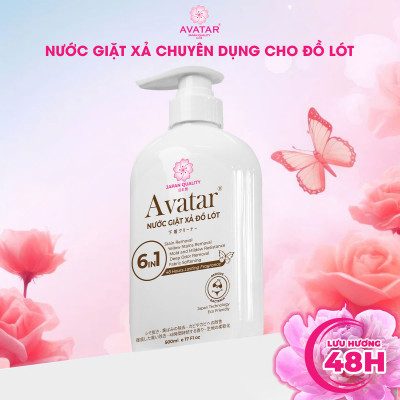Nước Giặt Xả Đồ Lót Avatar Chuyên dụng 6 In 1 Lưu Hương 48h 500ML ( 2 Mùi Hương ) 