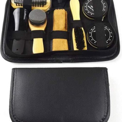 Bộ dụng cụ đánh giày 7 món kèm xi tiện lợi