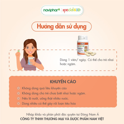 [Hộp 30 viên] Viên nhai, viên ngậm Special Kid Visio+ Hỗ trợ cho đôi mắt khoẻ mạnh, giảm mỏi mắt, khô mắt