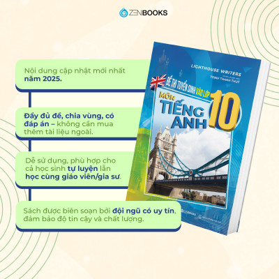 Sách - Đề Thi Tuyển Sinh Vào Lớp 10 Môn Tiếng Anh (Có đáp án)