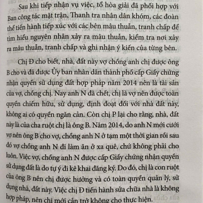 Một Số Vụ Việc Điển Hình Trong Công Tác Hoà Giải Ở Cơ Sở 