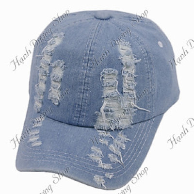Nón jean bụi, mũ lưỡi trai jean, nón kết jean rách thời trang cá tính nhiều màu phù hợp cả nam và nữ