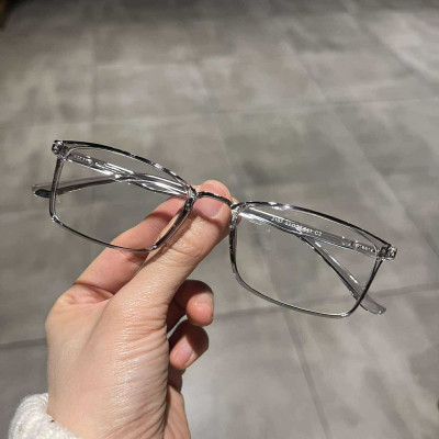 Kính gọng Mắt vuông form nhỏ nhựa dẻo siêu nhẹ