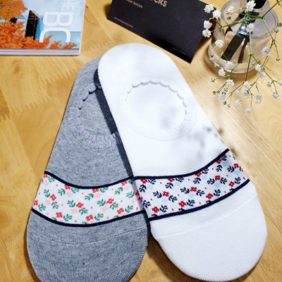 Tất vớ lười nữ hoa nhí Kikiya cao cấp Hàn Quốc W-N-021