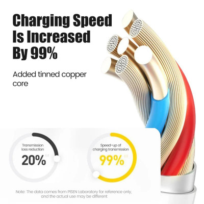 Cáp Sạc Mr White Type-C USB-A 1 m - Pisen TC25-1000