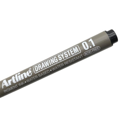 Bút Vẽ Kỹ Thuật 0.1 mm - Artline EK-231-BK - Màu Đen