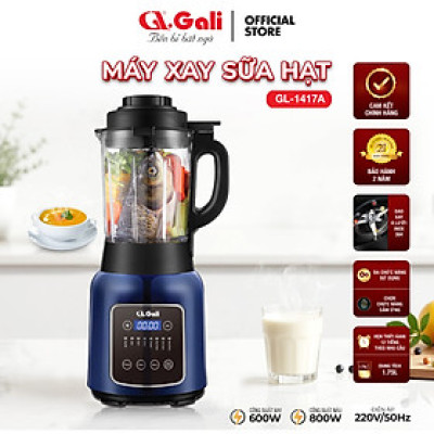 Máy xay sữa hạt Gali GL-1417A 1.75 lít đa chức năng, nấu hẹn giờ. Hàng chính hãng bảo hành 24 tháng