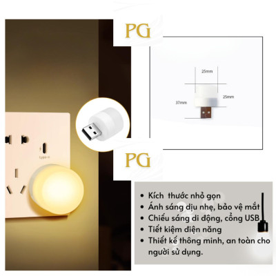 Đèn ngủ USB bảo vệ mắt phòng ngủ Đèn ngủ Đèn bàn nhỏ - Đèn Led tiết kiệm Điện