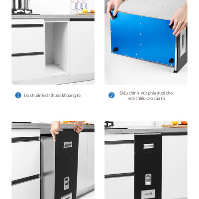 Thùng gạo âm tủ mặt gương chất lượng giá tốt cam kết giao đúng màu