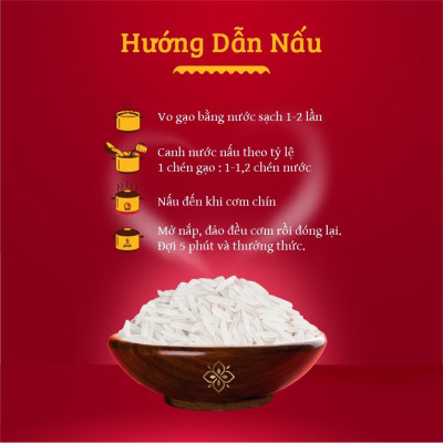 Gạo Thơm Thượng Hạng Nàng Sen 5kg - ST24