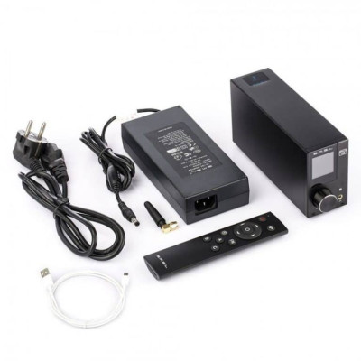 Bộ Khuếch Đại Âm Thanh S.M.S.L AD18 Full Digital Decoder Audio Amplifier Stereo Headphone Amp of 80W Power Support Optical/ BT/ Coaxial/ USB - Hàng Chính Hãng