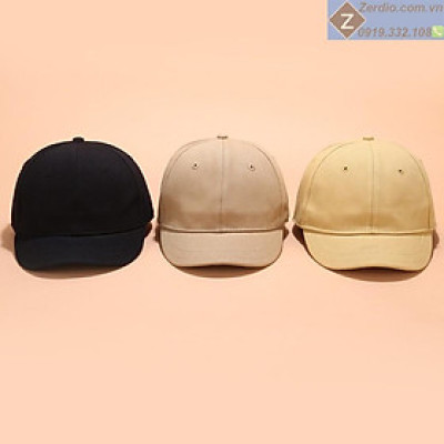 Mũ lưỡi trai vành ngắn cho nam và nữ, chất liệu cotton cao cấp
