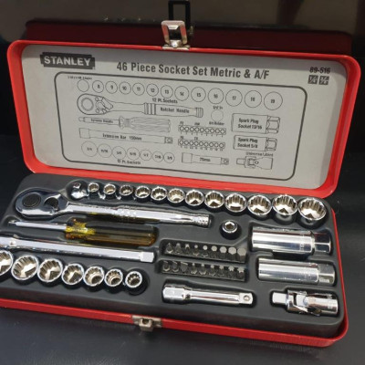 BỘ ĐẦU TUÝP 3/8 INCH 46 CHI TIẾT STANLEY 89-516 - HÀNG CHÍNH HÃNG