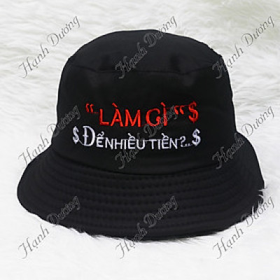 Mũ tai bèo nam Làm Gì Để Nhiều Tiền, vòng đầu 58cm, chất liệu vải mềm mại thoải mái - Hạnh Dương