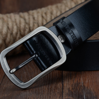Thắt Lưng Da Bò Chính hãng COWATHER XY002 Đen