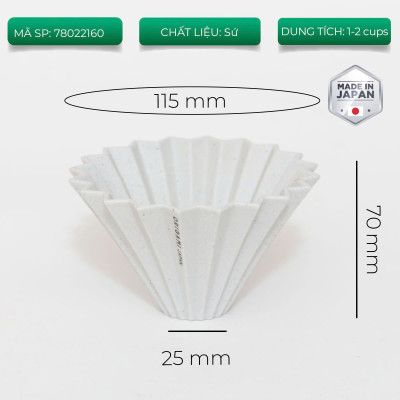 Phễu sứ ORIGAMI REWORK Dripper