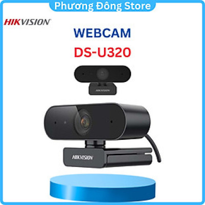 Webcam Hikvision Full HD 1080P siêu nét, phù hợp việc học online, trò chuyện trực tuyến - Hàng chính hãng