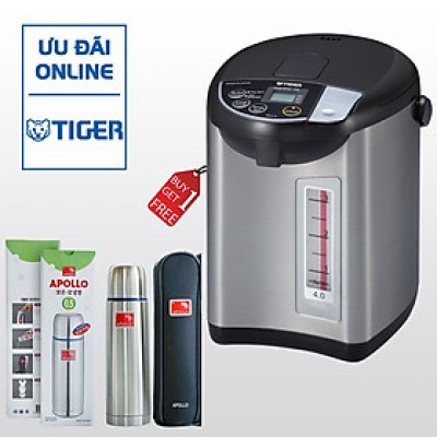 MUA 1 TẶNG 1 Bình thủy điện tử Tiger PDU-A40W (4.0L) NHẬN 1 BÌNH GIỮ NHIỆT APOLLO AP-500 - Hàng chính hãng