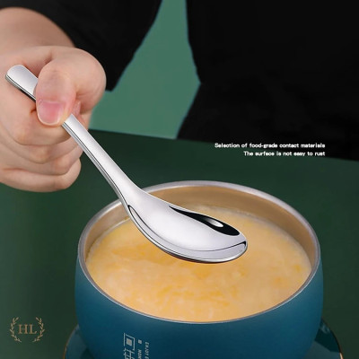 Thìa (muỗng) súp phở Inox 304 nhập khẩu | THÌA Stainless Steel Cong 2 Size Cao Cấp Inox Không ăn mòn