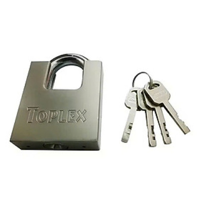 Ổ khóa TOPLEX 1203-40mm an toàn, chống cắt, chống chìa giả, chất liệu hợp kim thép, lõi hợp kim đồng.