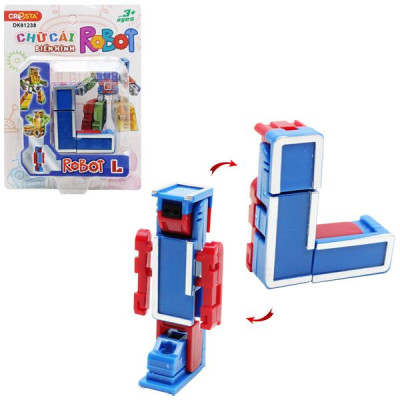 Đồ Chơi Lắp Ráp Biến Hình Robot Chữ Cái L - Cresta DK81238