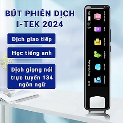 Bút Phiên Dịch Thông Minh i-Tek S 2024- Máy Phiên Dịch Nhiều Ngôn Ngữ- Hàng chính hãng - Bảo hành 12 tháng