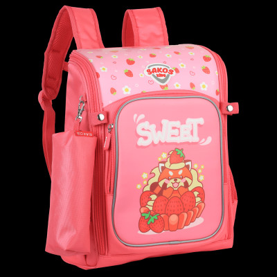 Ba Lô Học Sinh Kid Bingo Kèm Bóp Viết - Sakos SBO020PFNG00 - Pinky Fire Fox