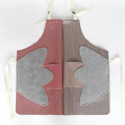 Tạp Dề Hình Kẻ Sọc Có Túi Tiện Lợi