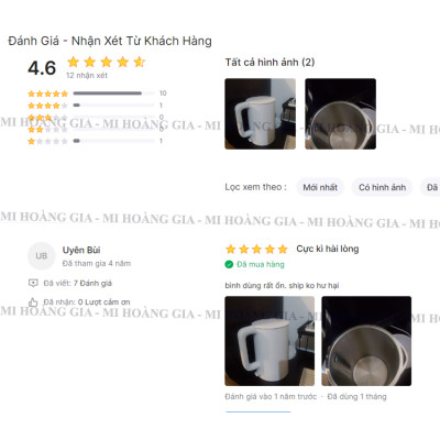 Ấm, bình đun nước Xiaomi Mijia 1A - Hàng Nhập Khẩu