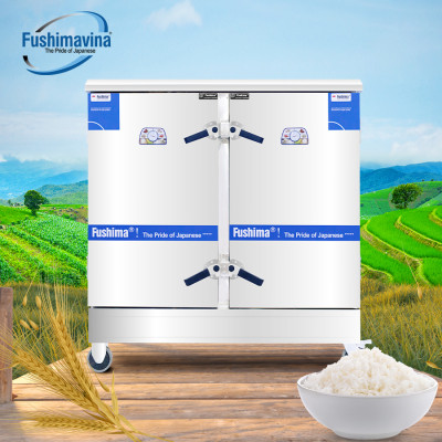 [CỬA HÀNG CHÍNH HÃNG] Tủ Nấu Cơm Dùng Gas Và Điện 20 Khay