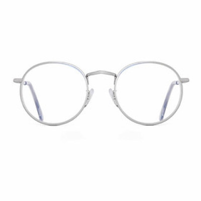 Gọng Kính Cận, Kính Giả Cận Mắt Tròn Unisex Kim Loại + Tặng Phụ Kiện Hộp Đựng, Khăn Lau