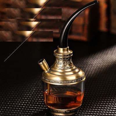 Tẩu thuốc lọc bằng nước cao cấp hợp kim đồng và dây dù HD806