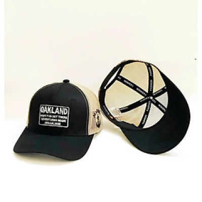 Nón kết, mũ lưỡi trai Oakland phối vải kaki đẹp form chuẩn thời trang (Ảnh thật)