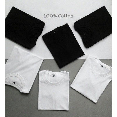 Áo Thun 100% Cotton Dày Mịn Co Dãn 4 Chiều Thoáng Mát Thấm Hút Mồ Hôi