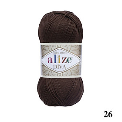 Cuộn sợi bóng Diva hãng len Alize yarns đan/móc Bikini, áo, váy, thú, túi ví, nón cực xinh