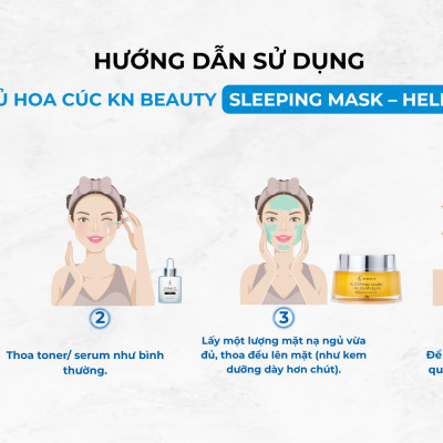 MẶT NẠ NGỦ CHIẾT XUẤT HOA CÚC SLEEPING MASK - HELICHRYSUM KN BEAUTY 50G