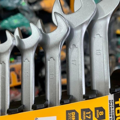 BỘ 5 CỜ LÊ VÒNG MIỆNG (8, 10, 13, 17, 19MM) TOLSEN 15886 - HÀNG CHÍNH HÃNG