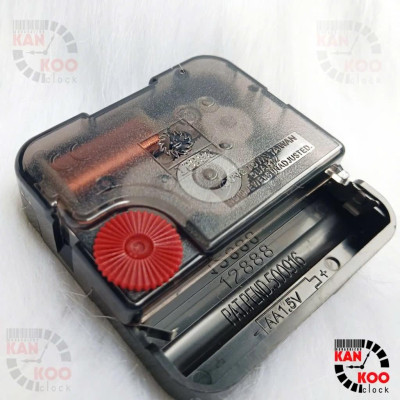 Máy Đồng Hồ Treo Tường Kim Trôi YoungTown Đài Loan 12888 – Bánh Xe Đỏ – Trục Đồng 9mm – Chạy Êm, Bền, Chuẩn Cho Đồng Hồ