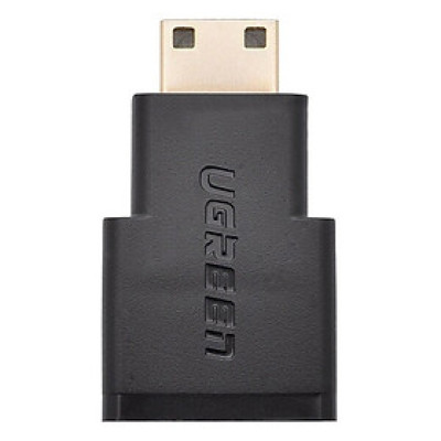 Đầu chuyển MINI HDMI (đực) to HDMI (cái) adapter Ugreen 20101 - Hàng Chính Hãng