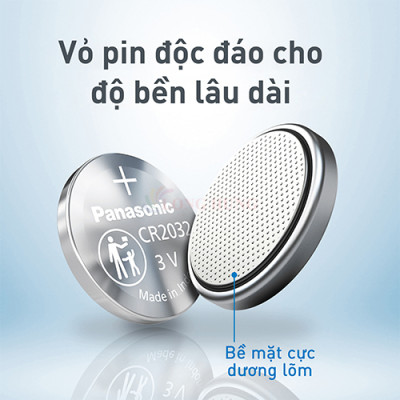 Hộp Pin nút Panasonic 3V CR-2032VN/5B (50 viên) - Hàng chính hãng