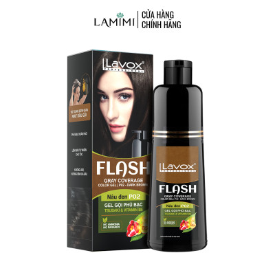 GEL GỘI PHỦ BẠC FLASH 200ML ( P02 - NÂU ĐEN)
