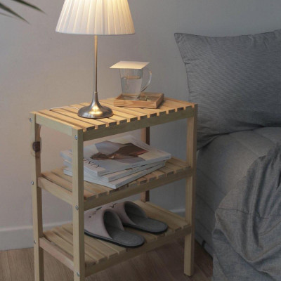 KỆ ĐỰNG GIÀY GỖ 3 TẦNG HÀN QUỐC MÀU GỖ TỰ NHIÊN - BENCH 3F NATURAL SIZE 500