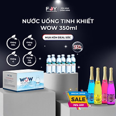 Lốc 6 Chai Nước tinh khiết WOW loại 350ml