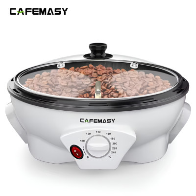 Máy rang hạt cà phê và các loại hạt tự động Thương hiệu Cafemasy Mỹ SCR-300, Công Suất Lớn 1200W, Rang 750gr/25 phút - Bảo Hành 12 Tháng, Hàng Nhập Khẩu